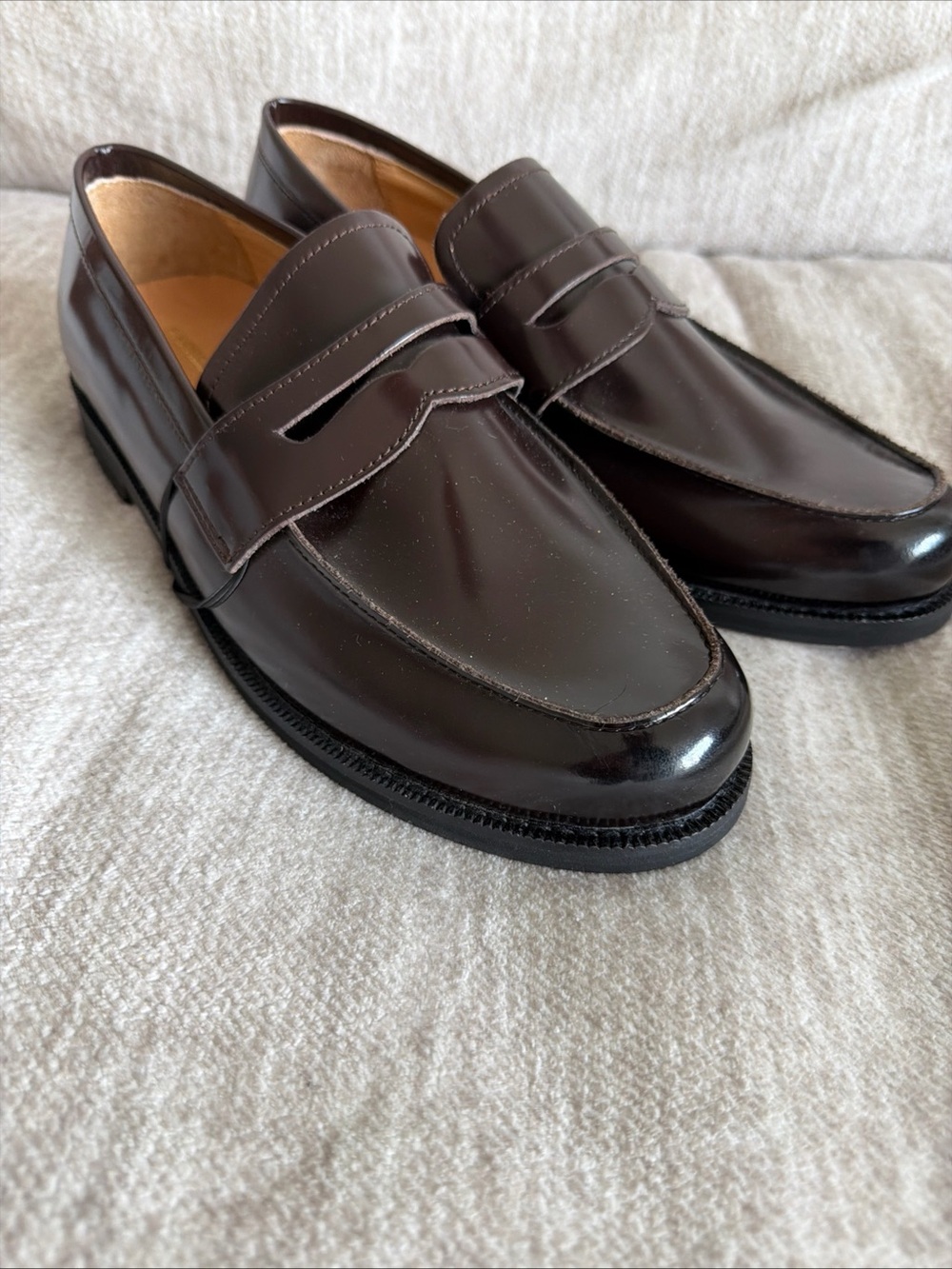 Express Genuine Leather Loafer Dress Shoes - Dark Brown - Size 9 - NWT ($148)